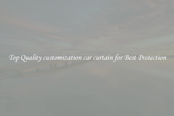 Top Quality customization car curtain for Best Protection