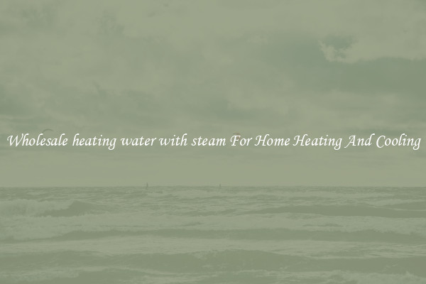 Wholesale heating water with steam For Home Heating And Cooling