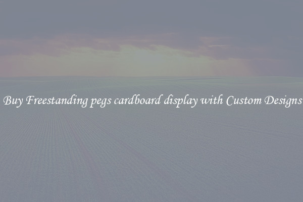 Buy Freestanding pegs cardboard display with Custom Designs