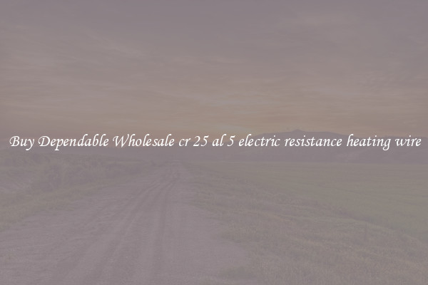 Buy Dependable Wholesale cr 25 al 5 electric resistance heating wire