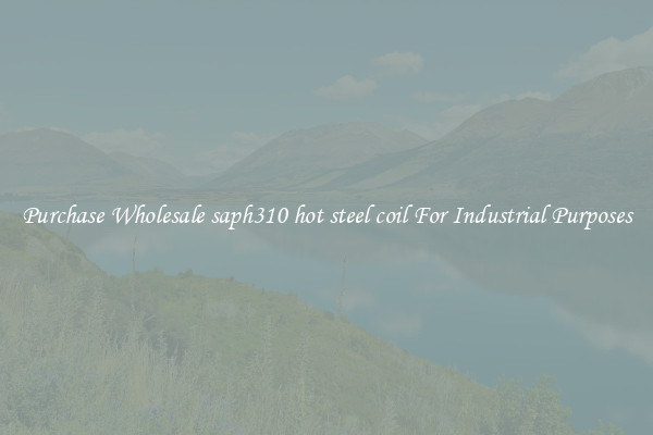 Purchase Wholesale saph310 hot steel coil For Industrial Purposes