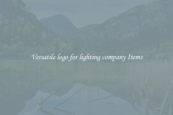 Versatile logo for lighting company Items